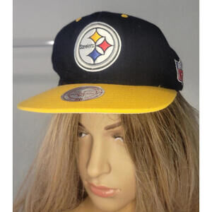 Pittsburgh STEELERS Hat Cap Mitchell & Ness Snapback Vintage Collection NFL